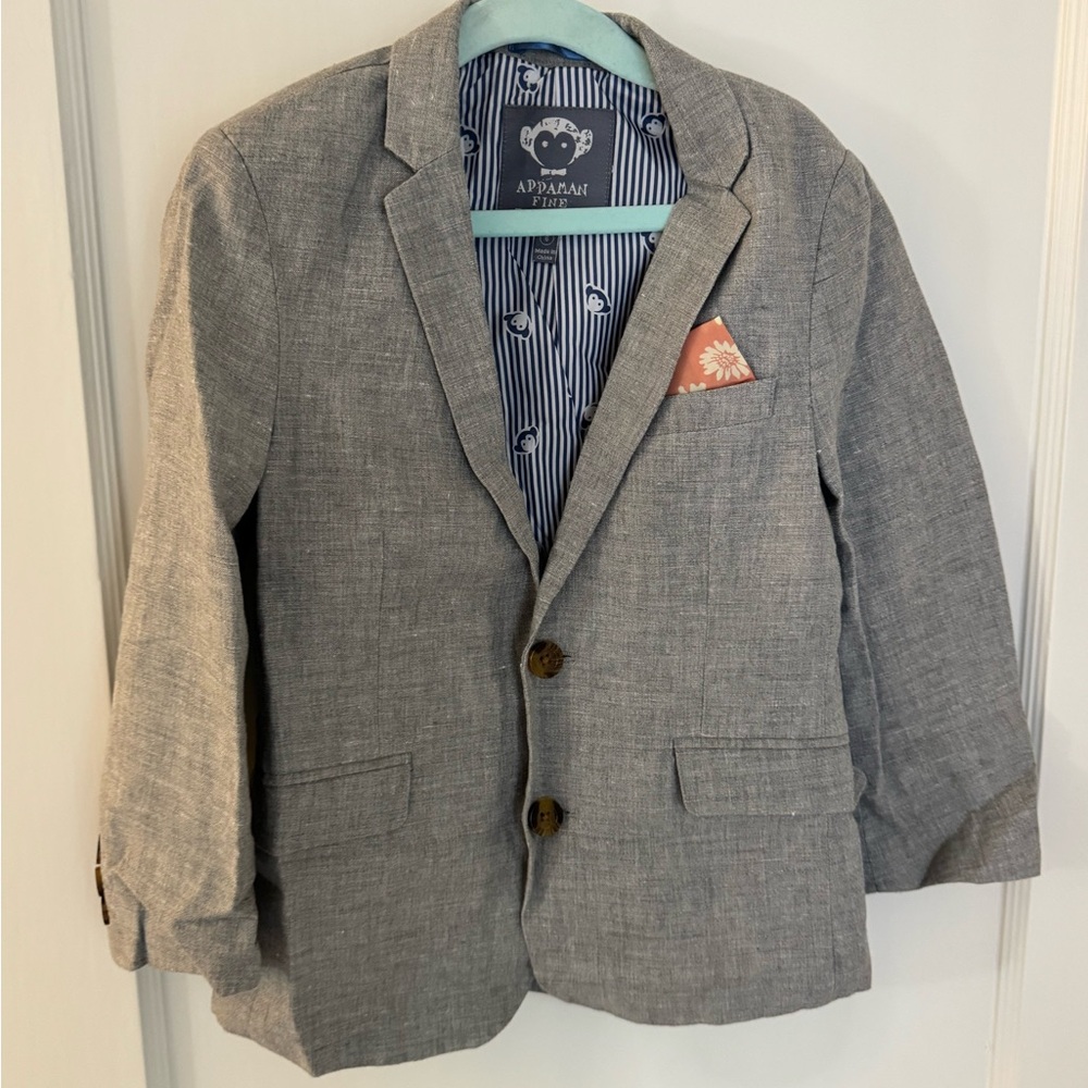 Appaman 3-piece linen suit and shirt size 6